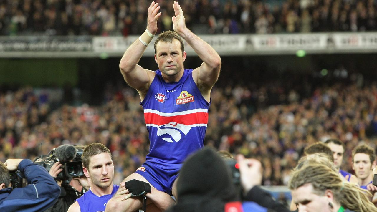 Brad Johnson after the Bulldogs’ preliminary final loss to St Kilda.