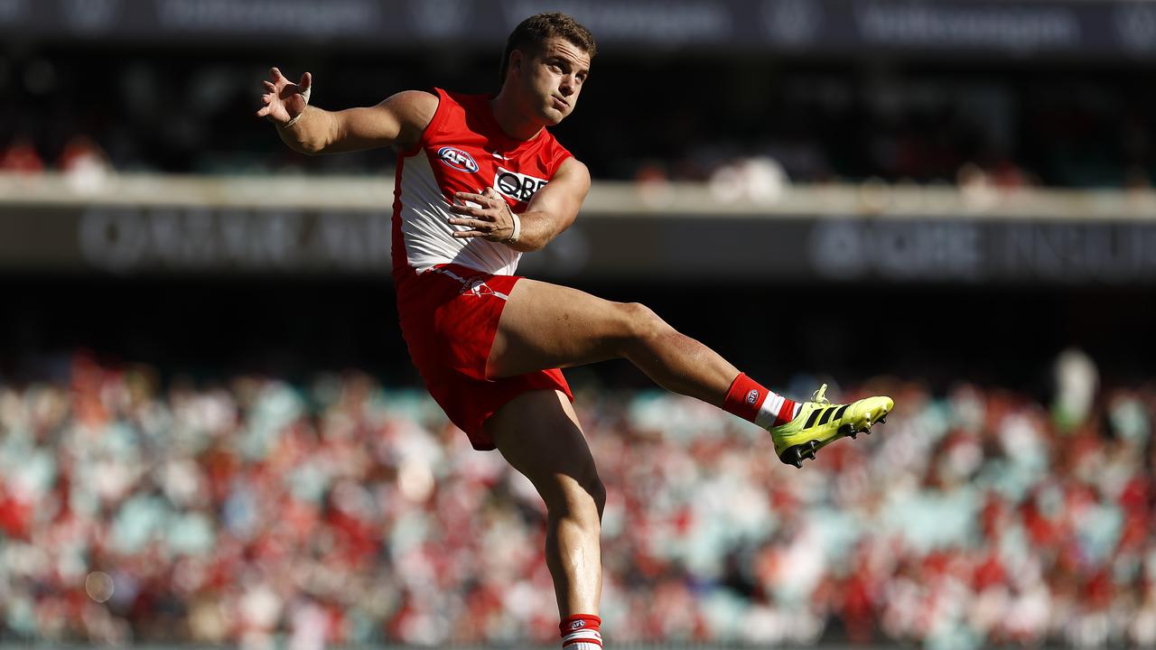 Tom Papley is loving his footy. Picture: Ryan Pierse/AFL Photos/Getty