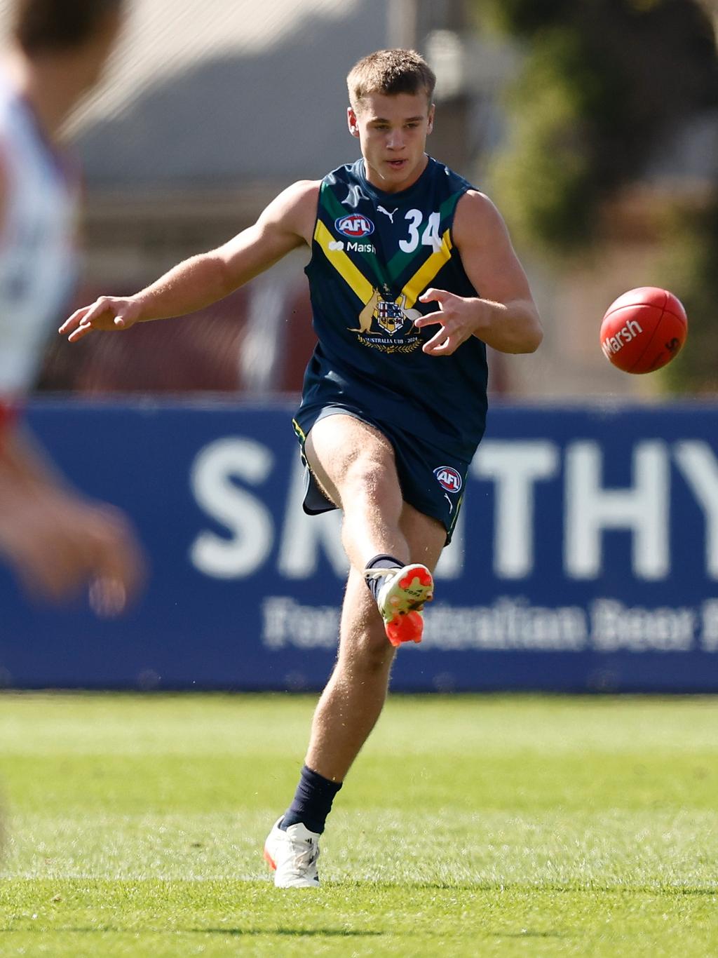 Sam Lalor in action for the AFL Academy. Picture: Michael Willson/AFL Photos via Getty Images