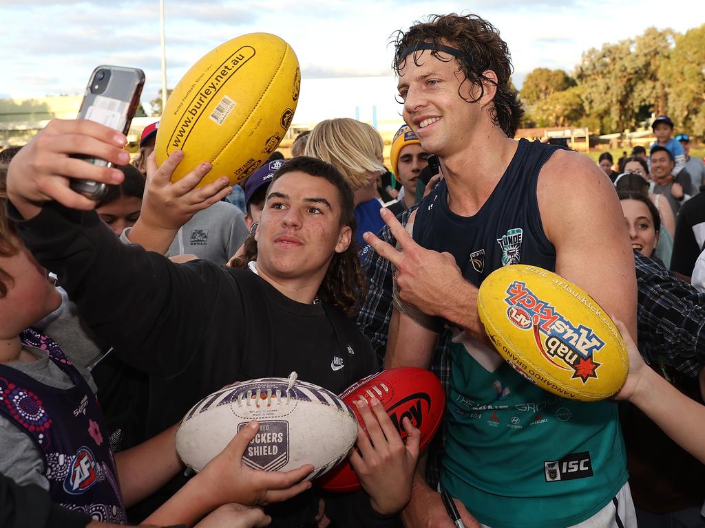 Fans flocked to see Nat Fyfe return from injury for Peel Thunder last year, but WAFL crowds have been a concern. Picture: Paul Kane/Getty Images