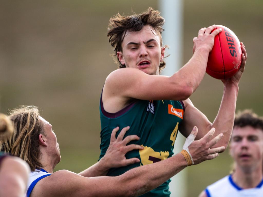 Geordie Payne in action during the Devils' win over Eastern Ranges on Sunday. Picture: Linda Higginson/Solstice Digital' win over Eastern Ranges on Sunday. Picture: Linda Higginson/Solstice Digital