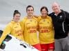 Mensforth family pictured at Umina Beach Sunday 6th October 2019.Jess,Chris,Debbie and Garry will be competing as a team in the Coolangatta Gold.(AAP Image/Sue Graham)