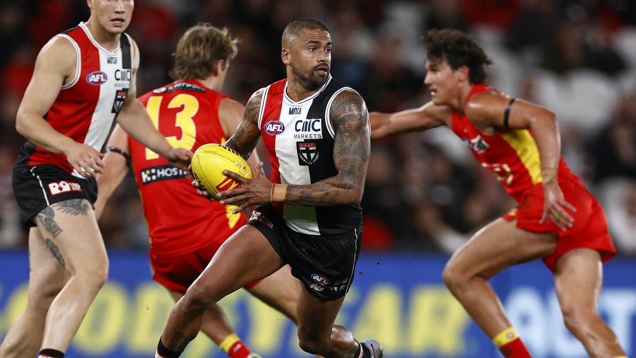 Bradley Hill’s running abilities have been better used by St Kilda this year. Picture: Getty Images