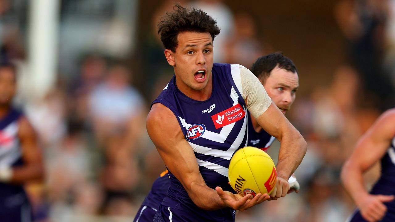 Heath Chapman has opened up on his emotional battle with injuries in 2023, which limited him to just six games across the AFL and WAFL. Picture: Getty Images