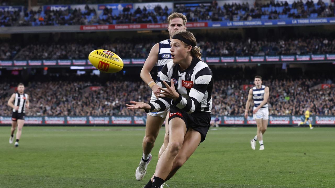 Jack Ginnivan was a spark for the Pies. Picture: Getty Images