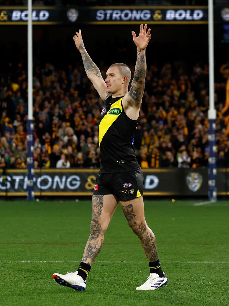 Martin after his 300th game. Picture: Michael Willson/AFL Photos