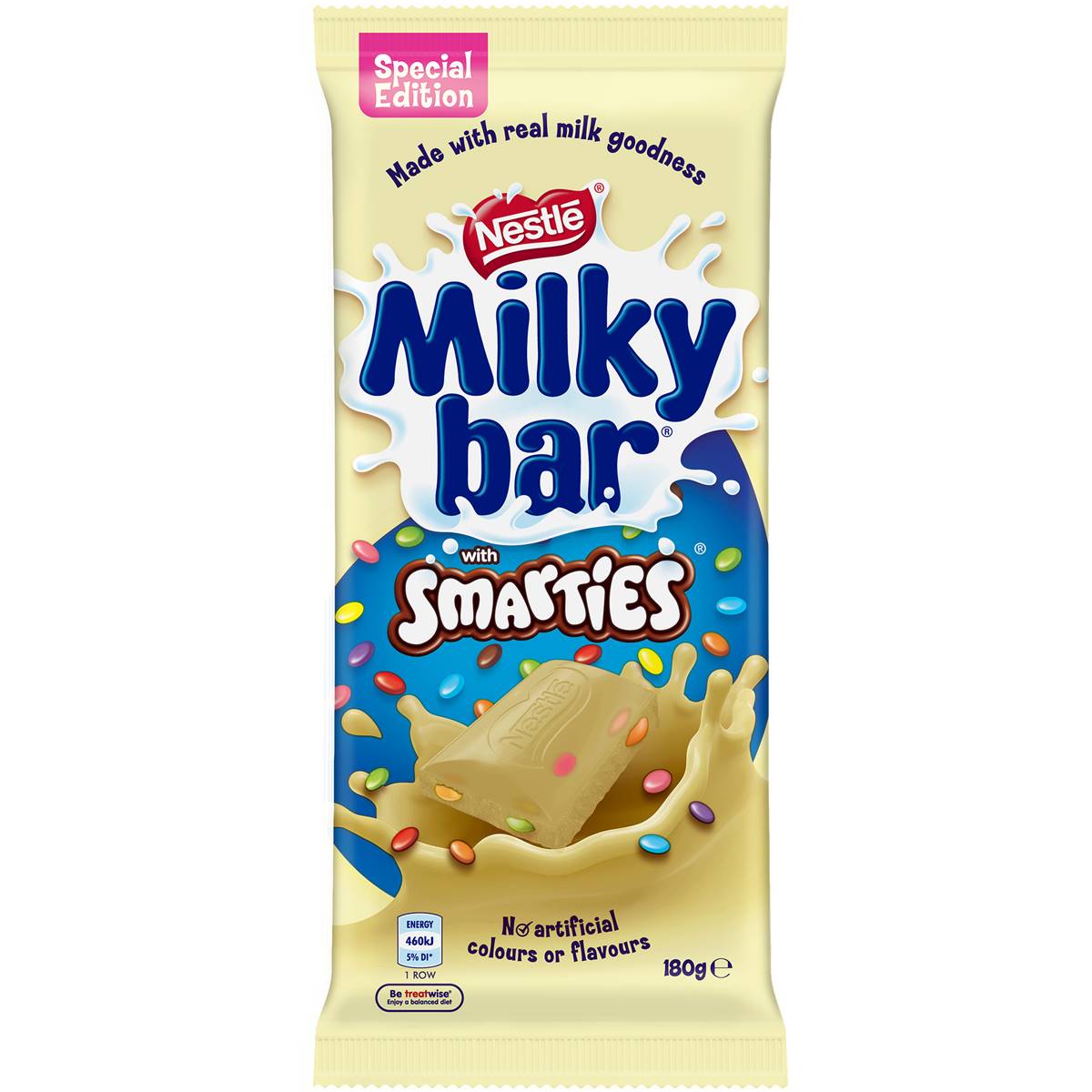 Nestle Milkybar Smarties Block 180g | Woolworths