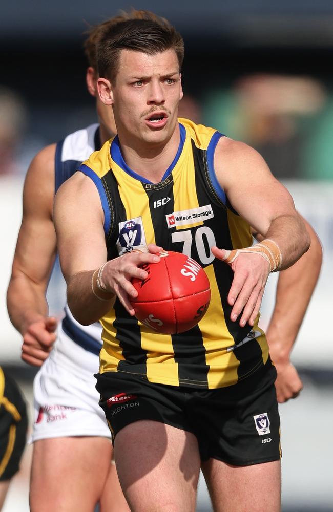 Blake Watson in action for the Zebras. Picture: Rob Lawson/AFL Photos