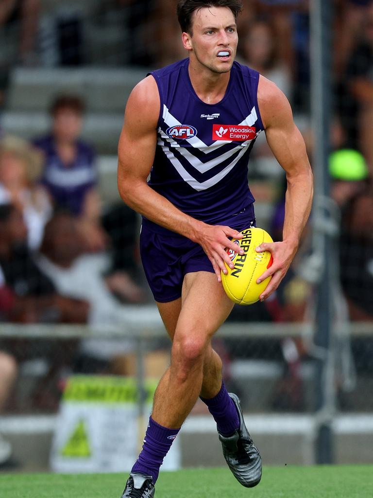 Hughes was not part of the picture last year for Fremantle. Picture: James Worsfold/AFL Photos/via Getty Images