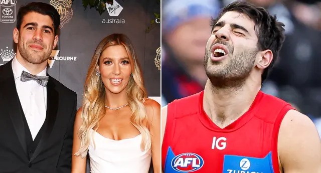 [PLAYERCARD]Christian Petracca[/PLAYERCARD] has opened up about his hospital ordeal and a frightening admission from his fiancee Bella. Pic: Getty