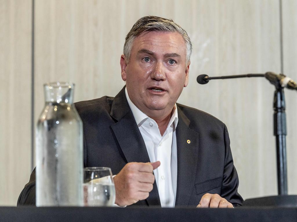 Eddie McGuire resigned as Collingwood president in the wake of the ‘Do Better’ crisis after he labelled the release of the scathing report as a ‘proud day’ for the club. Picture: Jake Nowakowski