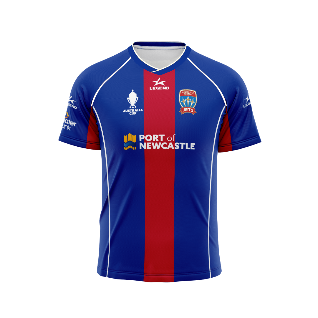 Newcastle Jets 24/25 Authentic Adults Australia Cup Jersey