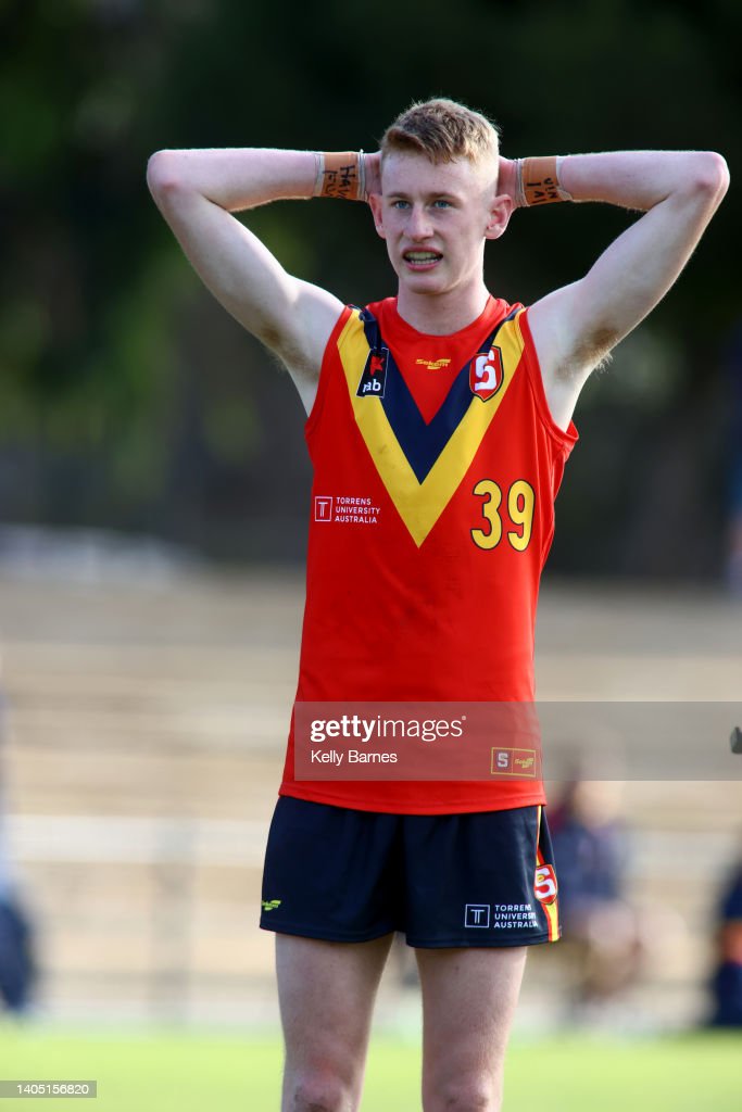 kyle-marshall-of-south-australia-reacts-during-the-u18-afl-boys-sa-picture-id1405156820