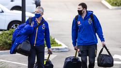 The West Coast Eagles depart Lathlain today for the Perth Airport: Photo by [PLAYERCARD]Michael Wilson[/PLAYERCARD]