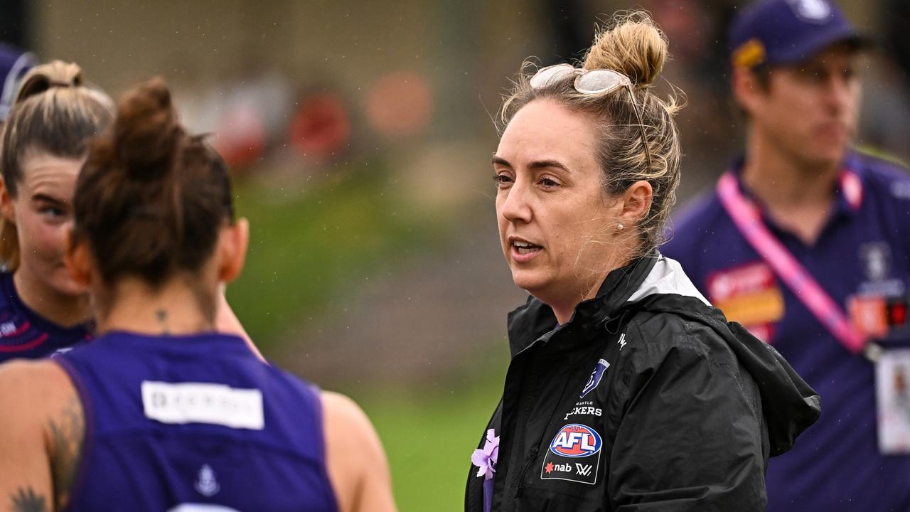 Before taking over at Fremantle, Lisa Webb made a big impact during her one season as an assistant at the Bulldogs. Picture: Getty Images