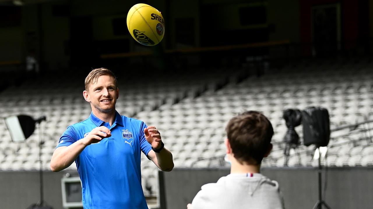 [PLAYERCARD]Jack Ziebell[/PLAYERCARD] hopes the Good Friday game can help raise funds for kids like 17-year-old Jai Waters. Picture: Getty Images