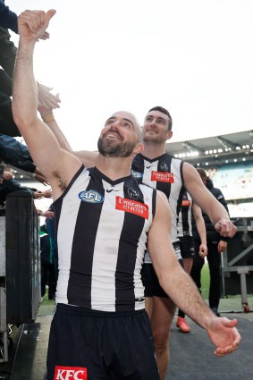 Collingwood’s [PLAYERCARD]Steele Sidebottom[/PLAYERCARD] has won a second flag in the twilight seasons of his career.