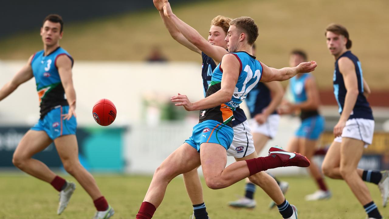 Schoenmaker turned heads against Vic Metro in his first game for the Allies. Picture: Getty Images