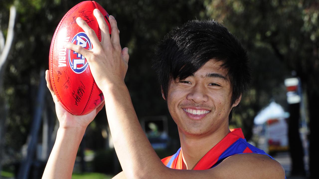 [PLAYERCARD]Lin Jong[/PLAYERCARD] when he played with the Oakleigh Chargers.