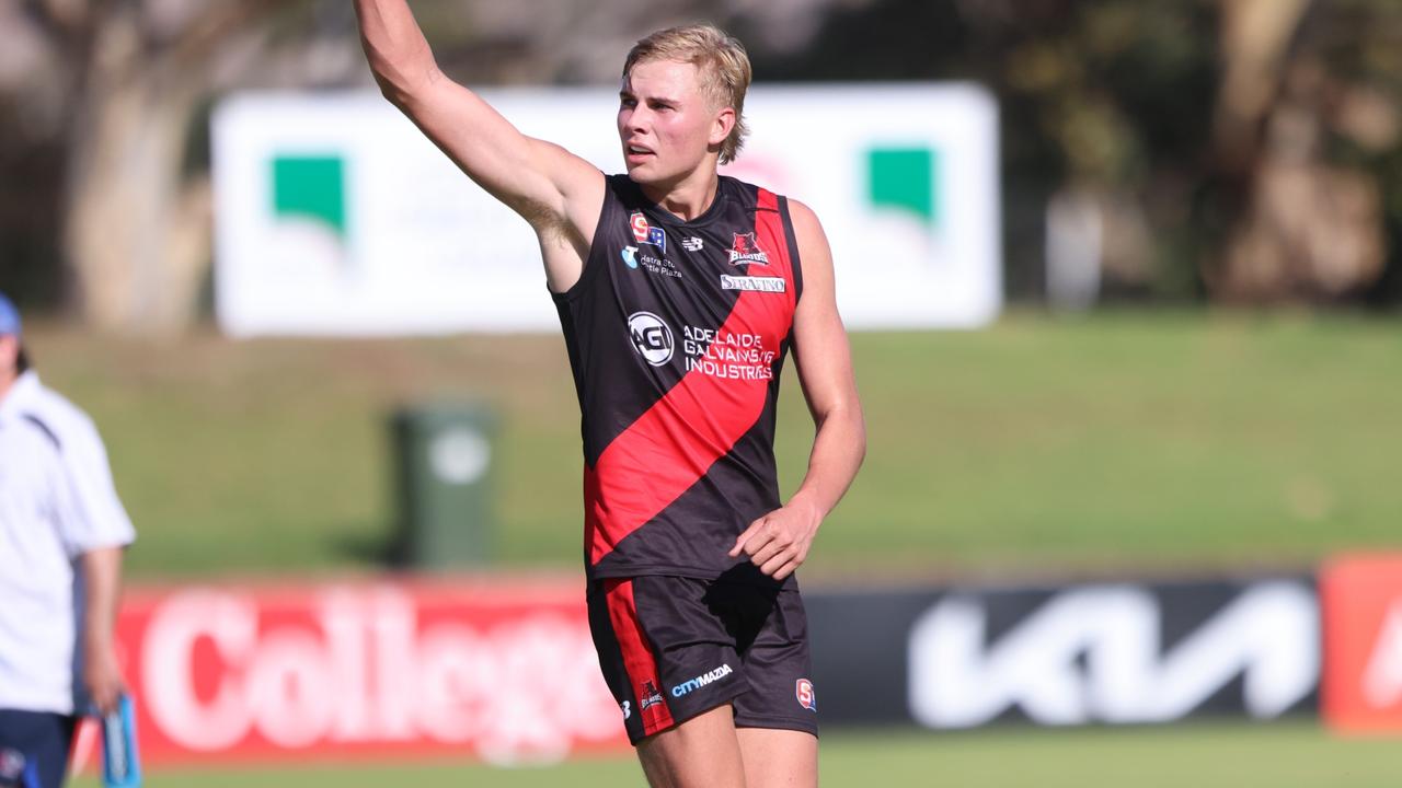 Harry Lemmey is the early pick to be the first tall taken in the draft. Picture Cory Sutton/SANFL