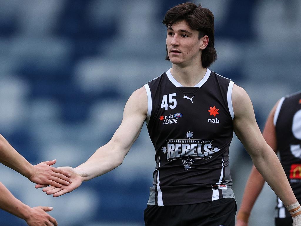 A move to defence for the GWV Rebels has put Van Es in draft calculations. Picture: Martin Keep/AFL Photos via Getty Images