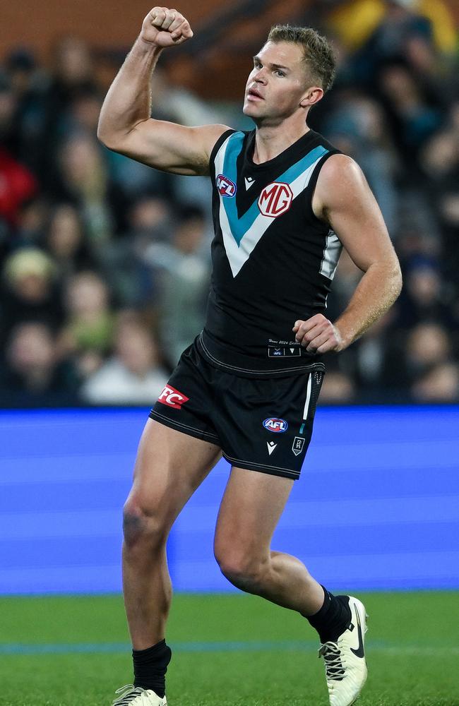 Rival clubs expect Dan Houston to request a trade away from the Power. Picture: Mark Brake/Getty Images.