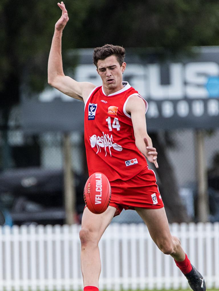 Northern Bullants has an AFL draft bolter in 200cm forward and ruckman Brandon Ryan. Picture: Owen Jones (@digial_beard)