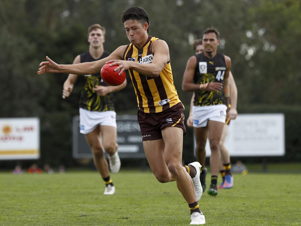 Lynch says Connor Downie is another draft prospect. Picture: Darrian Traynor/AFL Photos/Getty Images