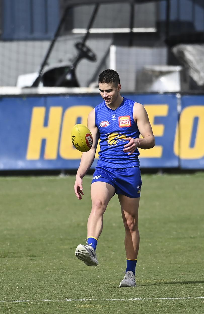 Elijah Hewett at training.