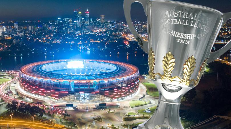 The AFL has requested the WA Government draw up contingency plans to stage the grand final and finals matches at Optus Stadium.