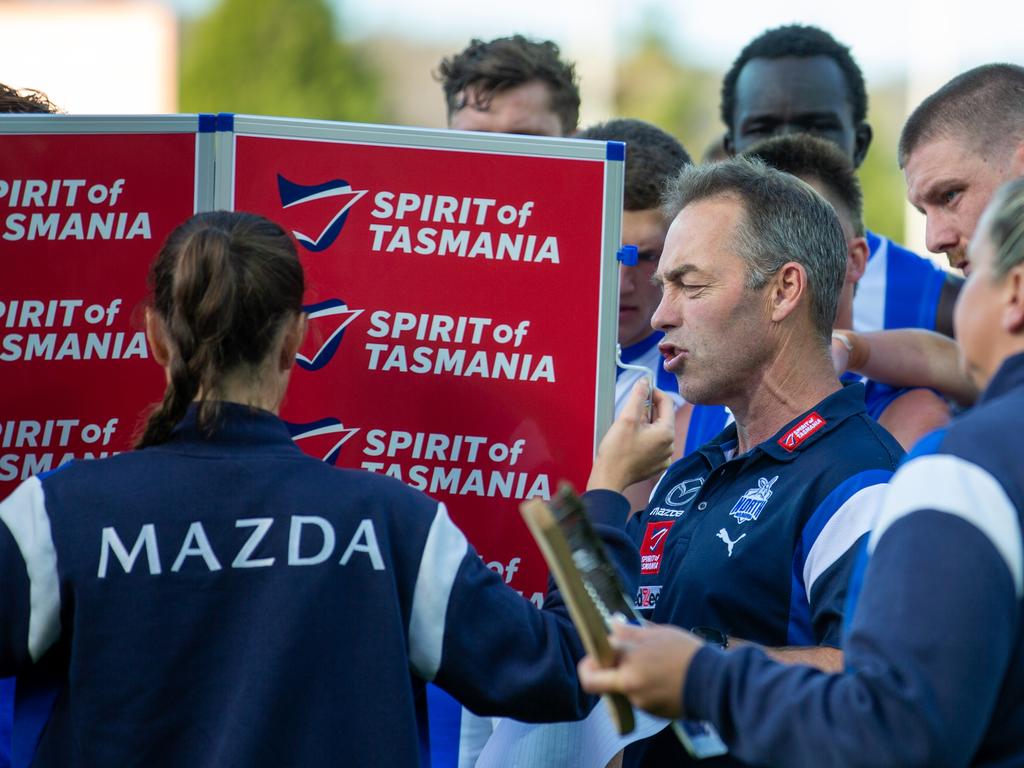 Alastair Clarkson has a tough job ahead if he is to make ground on the rest of the competition quickly. Picture: Linda Higginson/AFL Photos via Getty Images