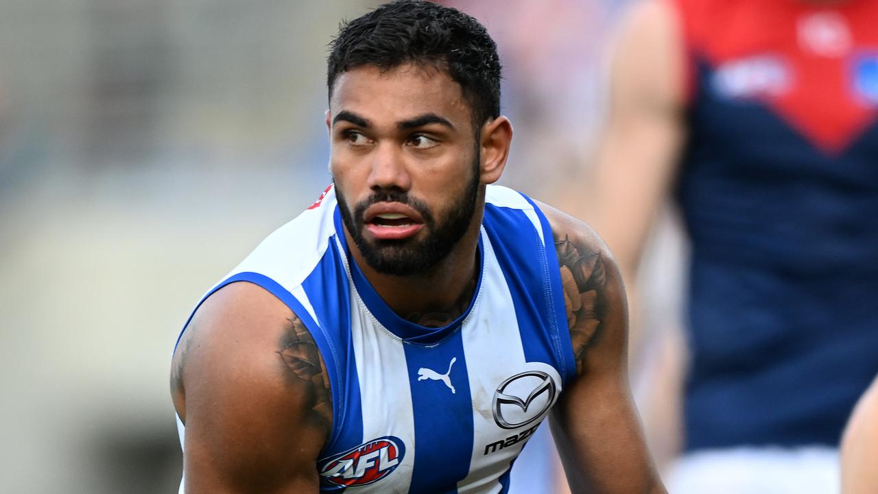 St Kilda is poised to release a statement responding to its recruitment boss Graeme Allan’s meeting with former North Melbourne player [PLAYERCARD]Tarryn Thomas[/PLAYERCARD]. Picture: Steve Bell / Getty Images