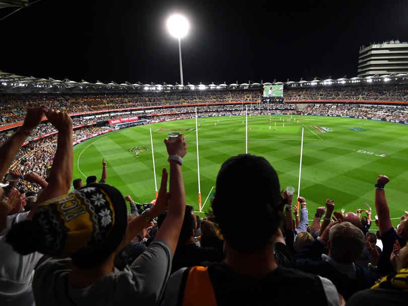 AFL Grand Final between the Richmond and Geelong at the Gabba in 2020.