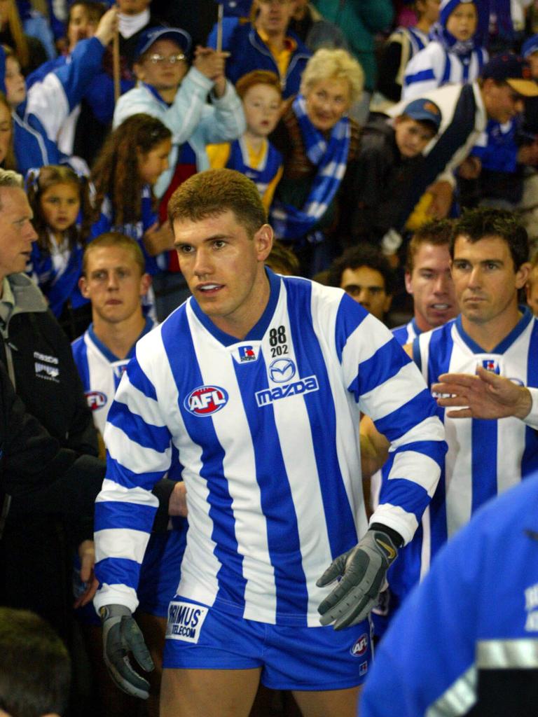 McCartney makes his way onto ground for his return game. Picture: Craig Borrow